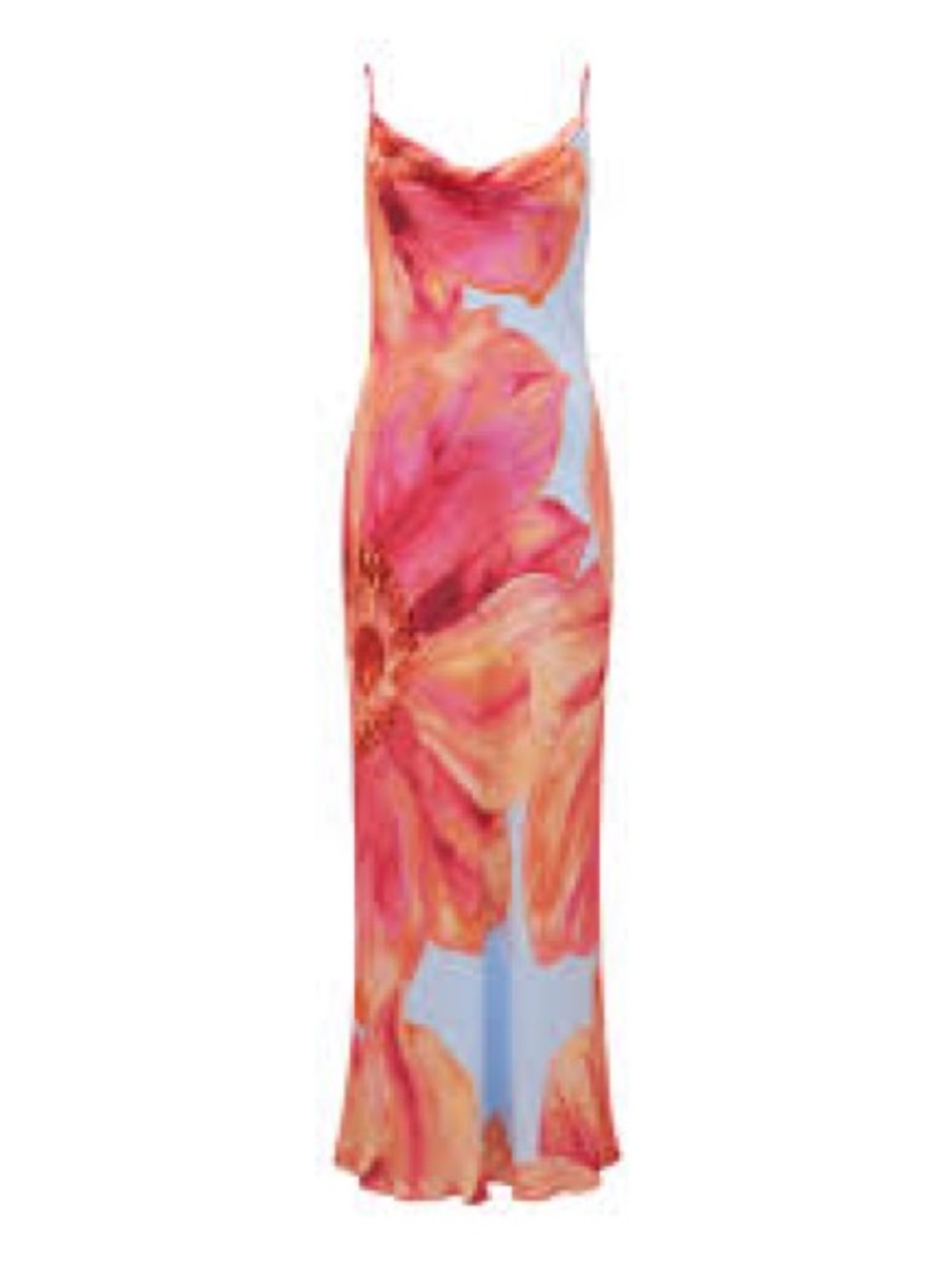 Ever New Floral Slip Dress in Pink and Orange